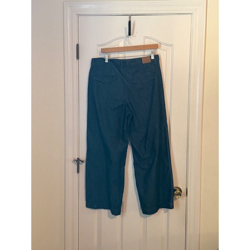 American Eagle | 2026 Baggy Wide-Leg Trouser 12 Short Convertible Denim - Picture 8 of 14